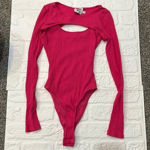 Princess Polly Hot Pink Bodysuit
